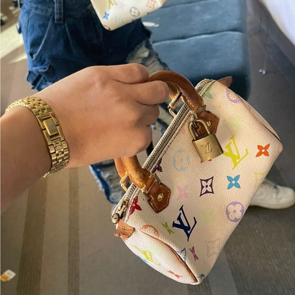 Authentic Louis Vuitton mini speedy multicolor bag